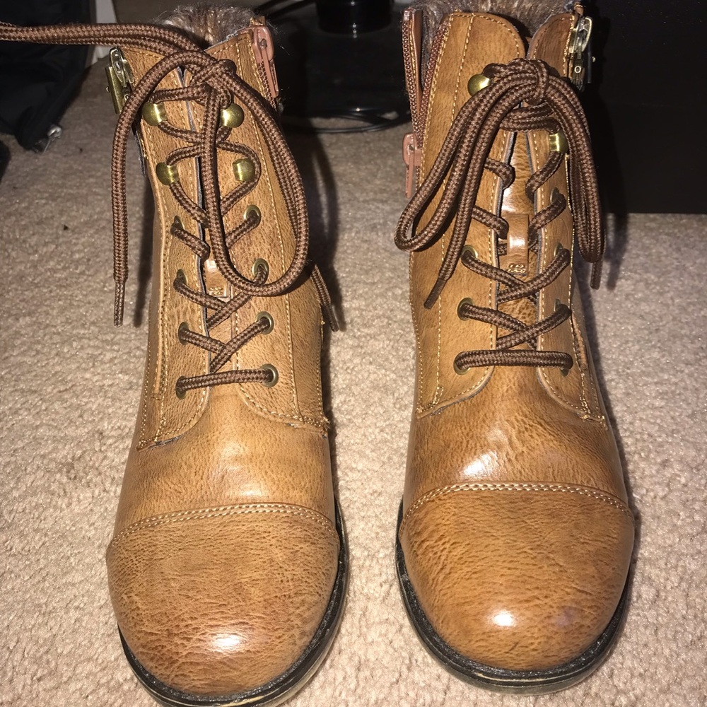 Brown booties